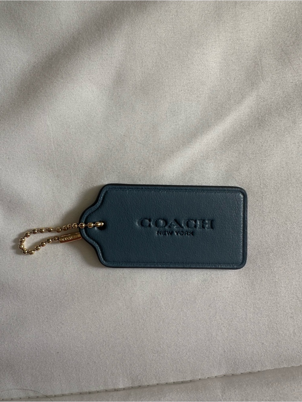 Blue coach tag